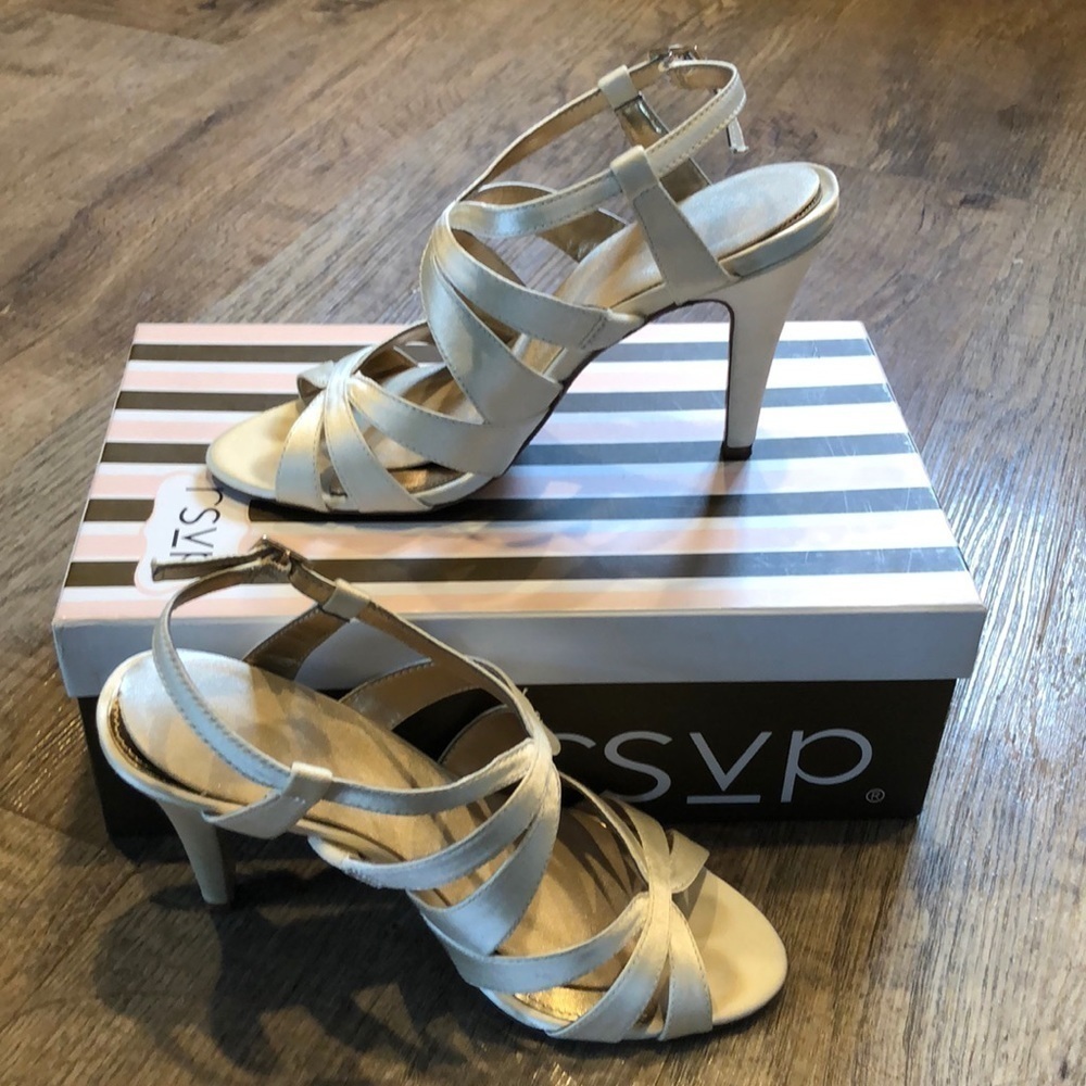 RSVP Champagne‎ Dress Heel Sandals - Picture 5 of 8